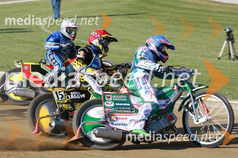 Thomas H Jonasson ŠVE, Artem Laguta RUS, Vjačeslavs Giruckis LATSpeedway, U-21 WC Finale 2009