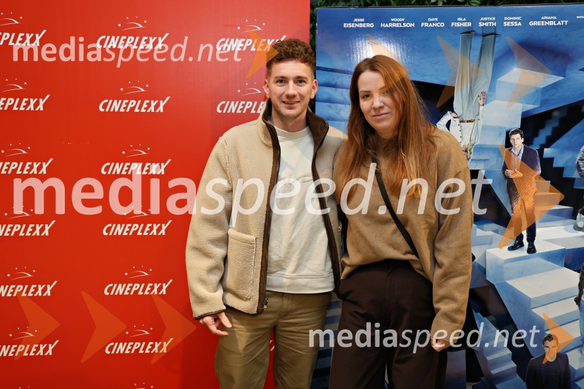  Jaka Polak;  Patricija KastelicZdaj me vidiš, zdaj me ne vidiš 3, premiera filma v Cineplexxu