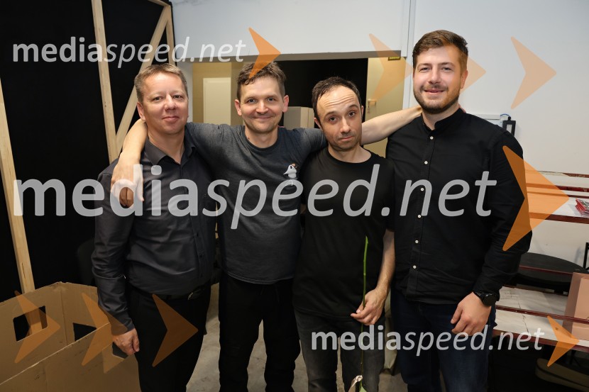  Matjaž Partlič, SNG Maribor;  Matevž Biber, igralec;  Nejc Ropert, igralec;  Matic Kašnik, scenograf