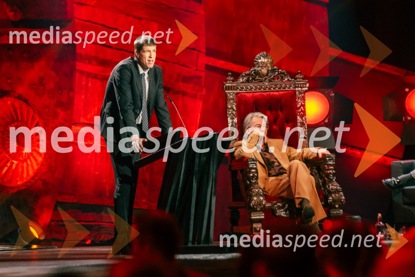  Goran Vojnović, pisatelj, kolumnist, režiser;  Robert Pešut - Magnifico, glasbenikNa žaru z Ladom Bizovičarjem, Magnifico