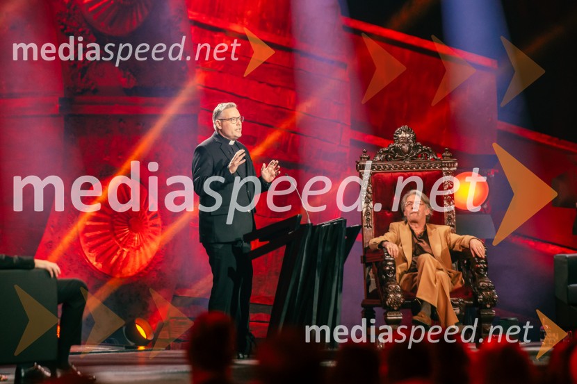  Klemen  Balažič, duhovnik;  Robert Pešut - Magnifico, glasbenikNa žaru z Ladom Bizovičarjem, Magnifico