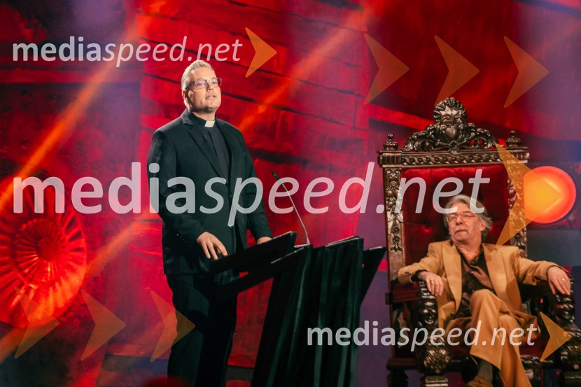  Klemen  Balažič, duhovnik;  Robert Pešut - Magnifico, glasbenikNa žaru z Ladom Bizovičarjem, Magnifico