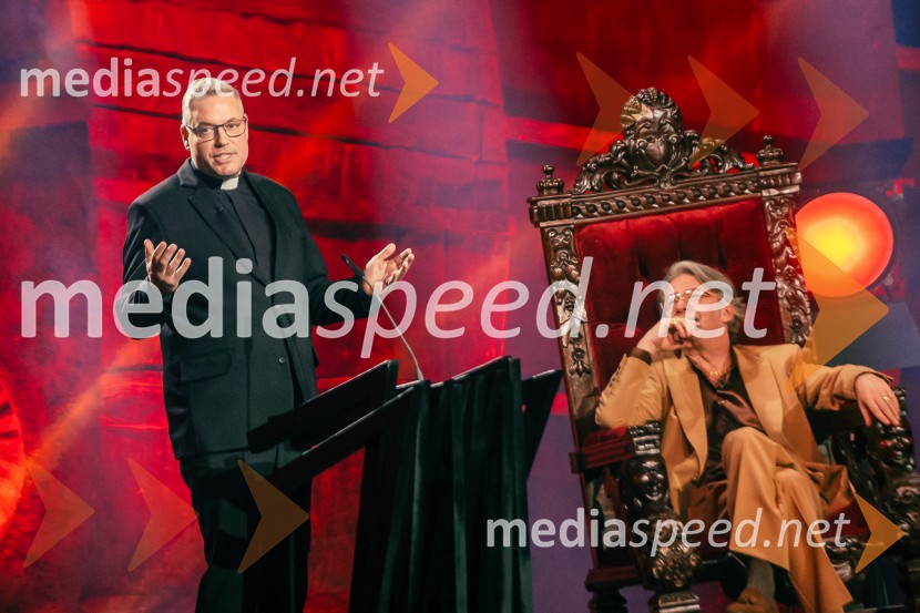  Klemen  Balažič, duhovnik;  Robert Pešut - Magnifico, glasbenikNa žaru z Ladom Bizovičarjem, Magnifico