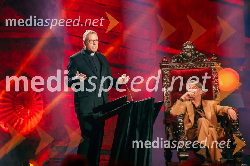  Klemen  Balažič, duhovnik;  Robert Pešut - Magnifico, glasbenikNa žaru z Ladom Bizovičarjem, Magnifico