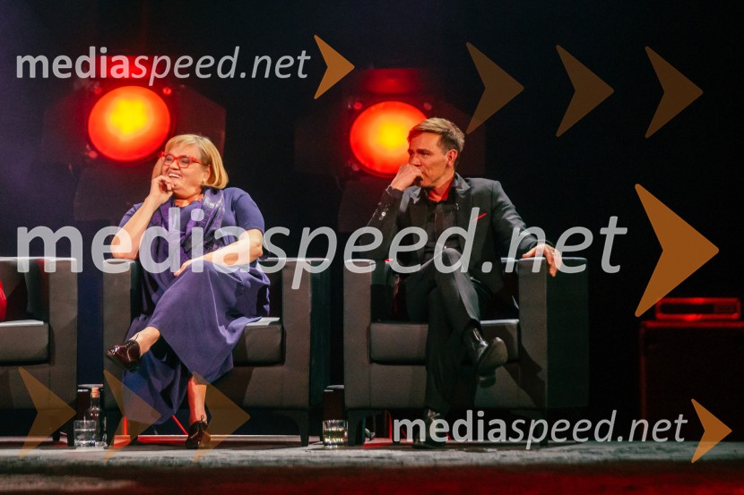  Desa Muck, voditeljica, pisateljica;  Lado Bizovičar, igralecNa žaru z Ladom Bizovičarjem, Magnifico