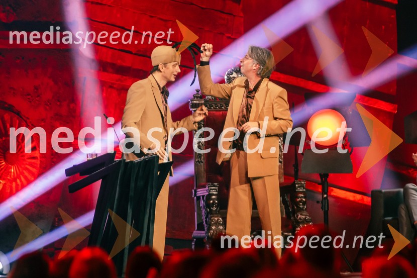  Jurij Drevenšek, igralec;  Robert Pešut - Magnifico, glasbenikNa žaru z Ladom Bizovičarjem, Magnifico