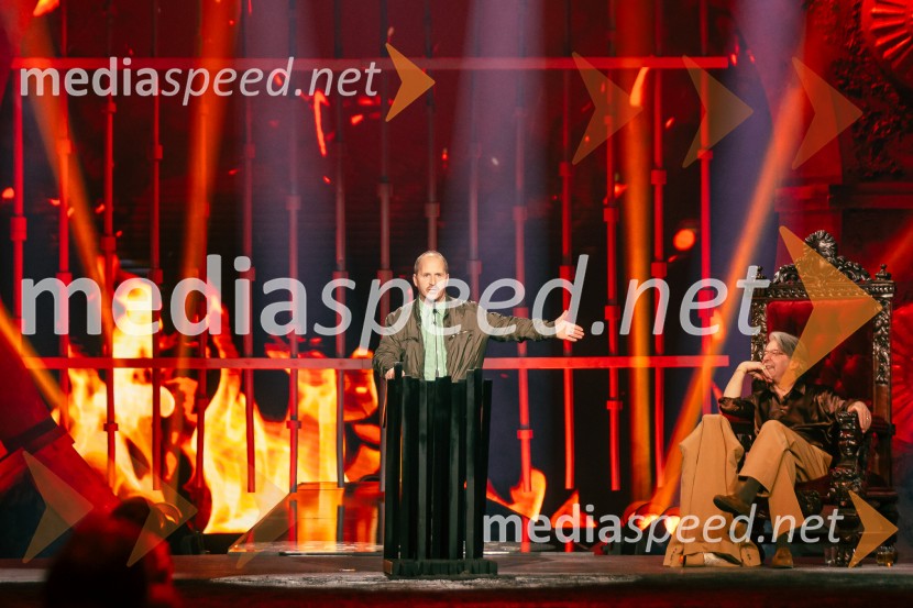  Miha Brajnik, igralec, voditelj;  Robert Pešut - Magnifico, glasbenikNa žaru z Ladom Bizovičarjem, Magnifico