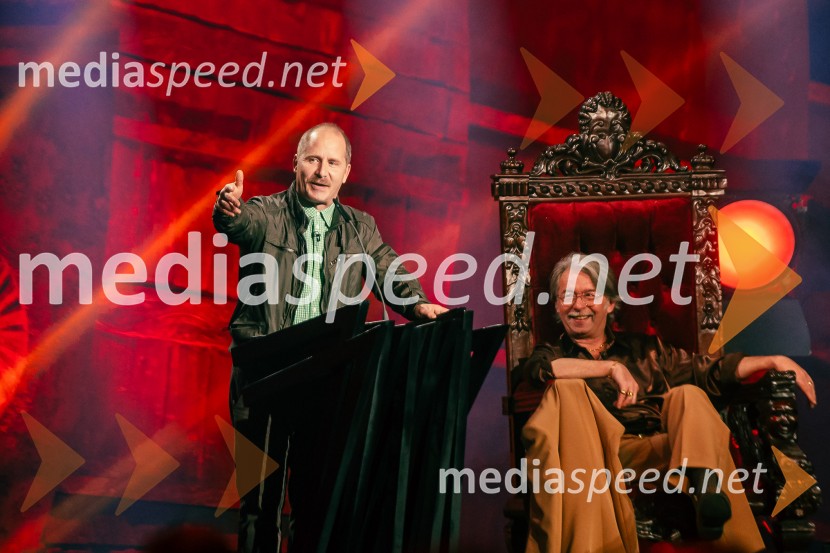  Miha Brajnik, igralec, voditelj;  Robert Pešut - Magnifico, glasbenikNa žaru z Ladom Bizovičarjem, Magnifico