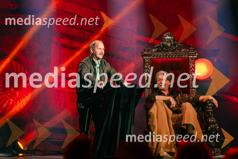  Miha Brajnik, igralec, voditelj;  Robert Pešut - Magnifico, glasbenikNa žaru z Ladom Bizovičarjem, Magnifico