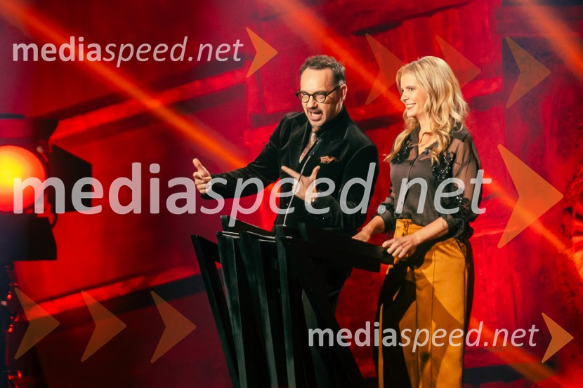  Jože Robežnik,  televizijski voditelj;  Bernarda Žarn, voditeljicaNa žaru z Ladom Bizovičarjem, Magnifico