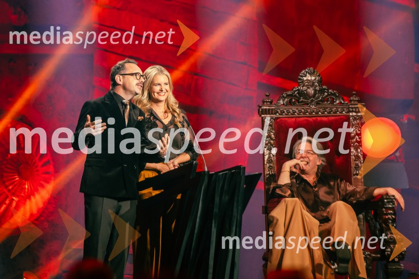  Jože Robežnik,  televizijski voditelj;  Bernarda Žarn, voditeljica;  Robert Pešut - Magnifico, glasbenikNa žaru z Ladom Bizovičarjem, Magnifico