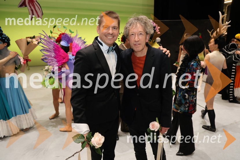  Vjekoslav Babić, dirigent;  Peter Salem, skladateljFrida, premiera baleta v SNG Maribor