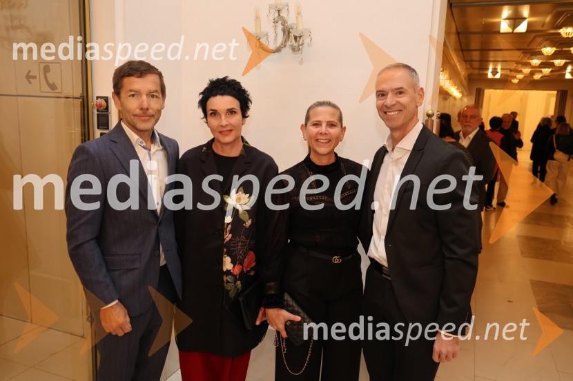  Aleš Novak, umetniški direktor Festival Borštnikovo srečanje;  Tajka  Šnuderl Novak;  Patricia  Koren Vilčnik, marketing, Press clipping;  Boštjan Vilčnik, direktor, podjetje Press ClippingFrida, premiera baleta v SNG Maribor