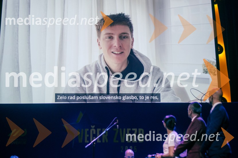 Večer zvezd, kolesar leta 2025 je Tadej Pogačar