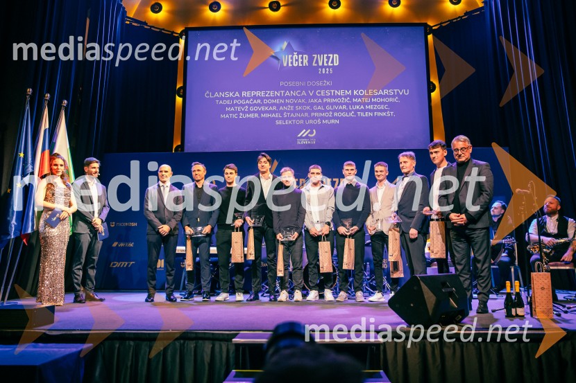 Večer zvezd, kolesar leta 2025 je Tadej Pogačar