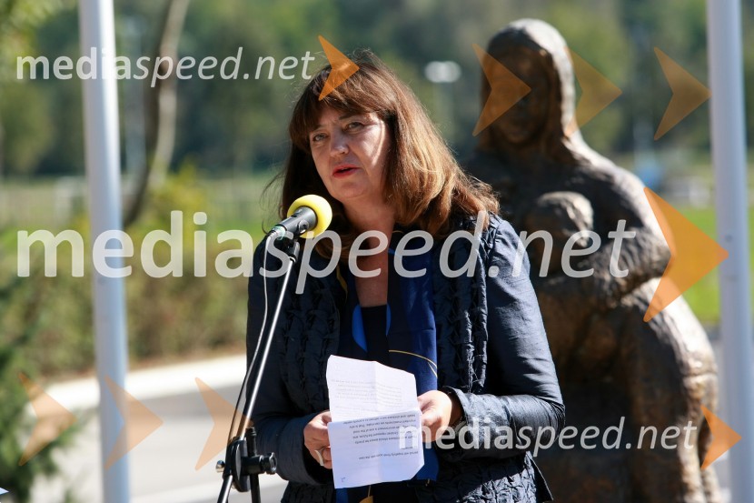 Nj. eksc. Guro Katharina Helwig Vikor, veleposlanica Kraljevine NorveškeEnergetsko varčen vrtec Manka Golarja Gornja Radgona, novinarska konferenca in odprtje prenovljenega vrtca