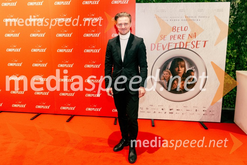  Jure Rajšp, igralecBelo se pere na 90, premiera filma v Cineplexxu