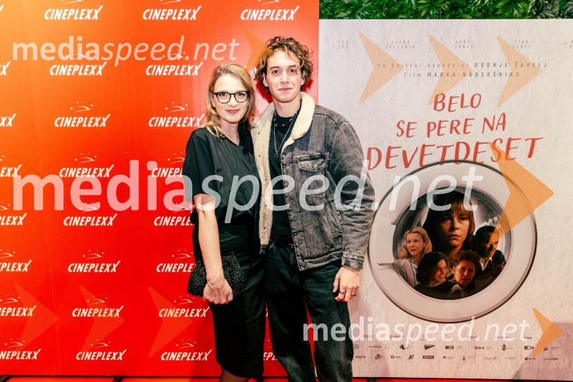  Bronja Žakelj, pisateljica;  Žiga Šorli, igralecBelo se pere na 90, premiera filma v Cineplexxu