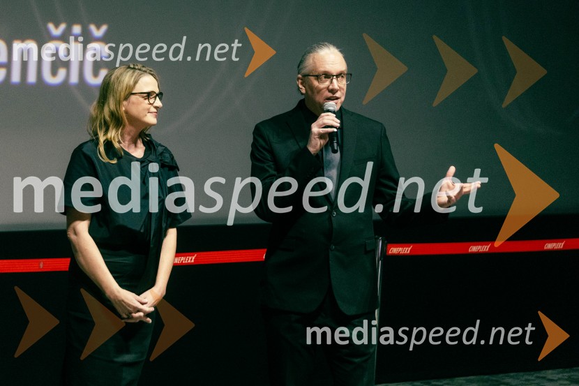 Bronja Žakelj, pisateljica;  Marko  Naberšnik, režiser in scenaristBelo se pere na 90, premiera filma v Cineplexxu