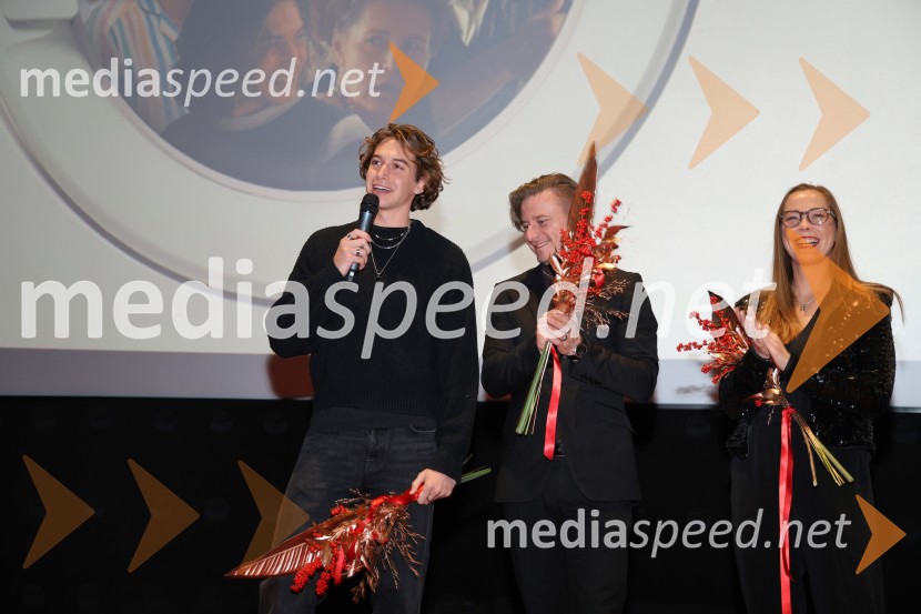  Žiga Šorli, igralec;  Jure Rajšp, igralec;  Lea Cok, igralkaBelo se pere na 90, premiera Maribox