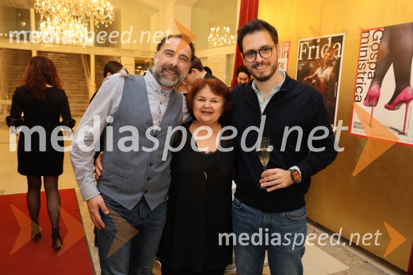  Gorazd Žilavec, igralec;  Irena Varga, igralka;  Vejko Mićunović, režiserGospa ministrica, klasična komedija SNG Maribor