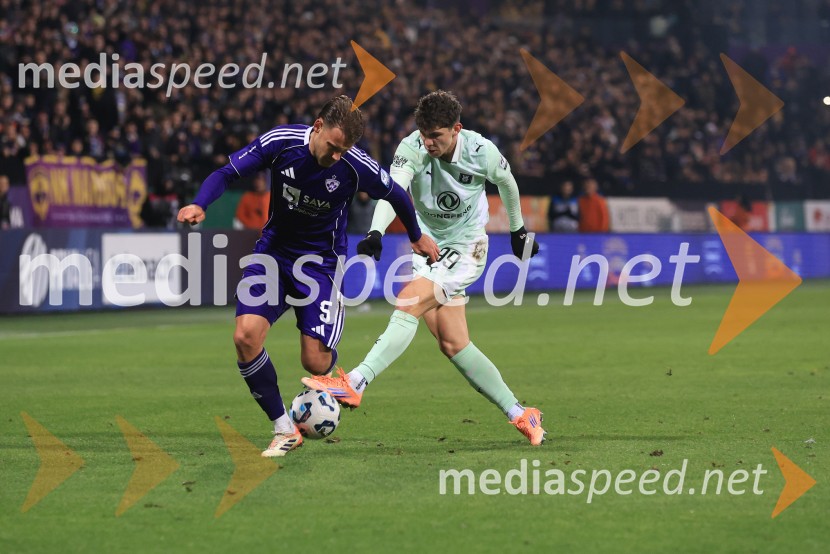 Derbi v Ljudskem vrtu: Maribor in Olimpija brez zmagovalca pred 9.000 navijači