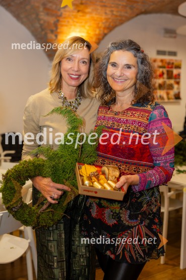 Pletenje adventnih venčkov za božični semenj Waldorfske šole Ljubljana