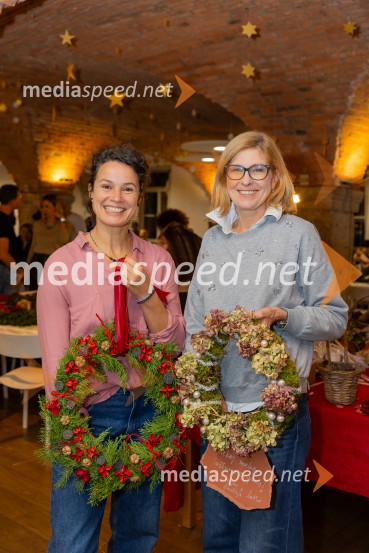 Pletenje adventnih venčkov za božični semenj Waldorfske šole Ljubljana