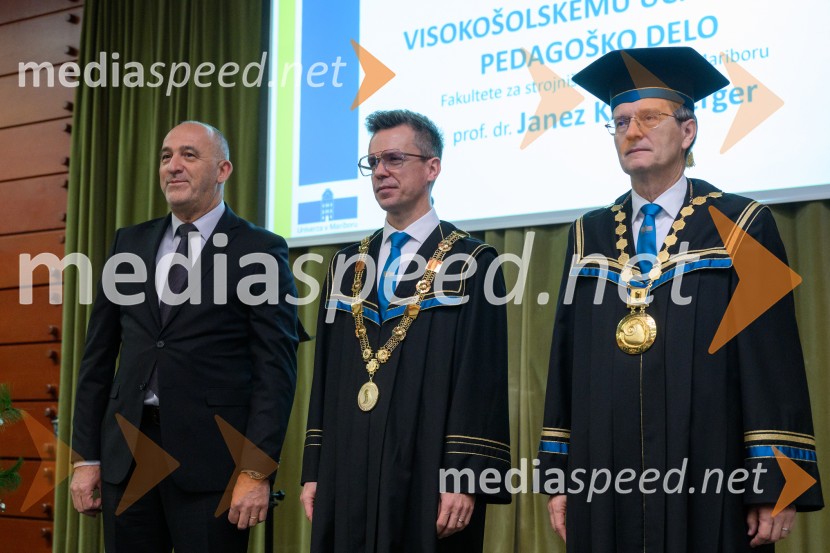  ... ; prof. dr. Matej Vesenjak, dekan, Fakulteta za strojništvo UM; prof. dr. Zdravko Kačič, rektor Univerze v MariboruDan Fakultete za strojništvo 2025