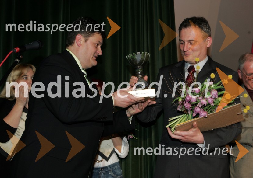 Brane Goropevšek, predsednik strokovne komisije izbora Naj Celjanka - Naj Celjan 2005 in Aleksander Svetelšek, direktor podjetja Engro Tuš - Naj Celjan 2005Naj Celjanka - Naj Celjan, prva podelitev naziva