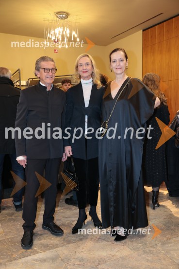  Franjo Bobinac, predsednik, Olimpijski komite Slovenije;  Karin Košak Arzenšek, lastnica, Galerija KAR=IN; dr. Mateja GaberFantazijska satira Zmaj, premiera MGL