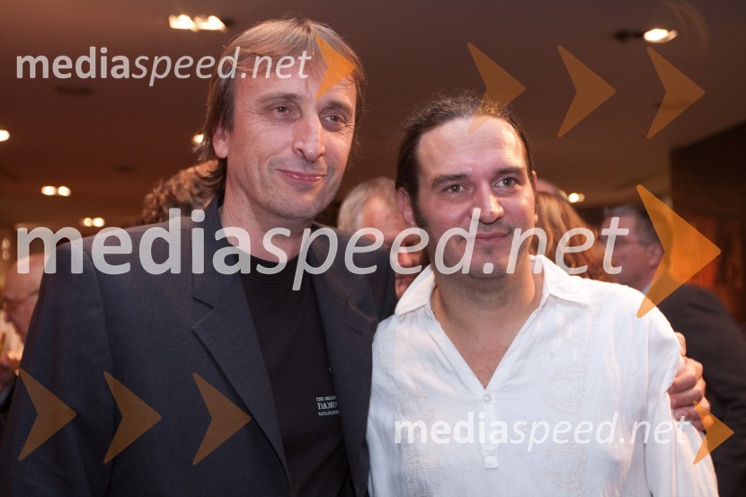 Matjaž Zupančič, režiser in Gašper Tič, igralecReklame, seks in požrtija, premiera v MGL