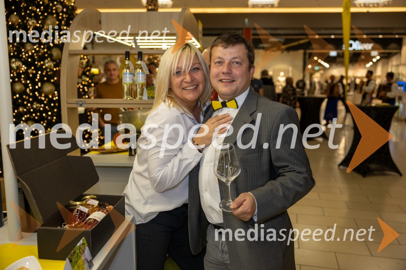  Natalija Kleiderman, Vinogradništvo Krainz;  Samo Krajnc, Vino KrajncPubec 2025 v Citycentru Celje