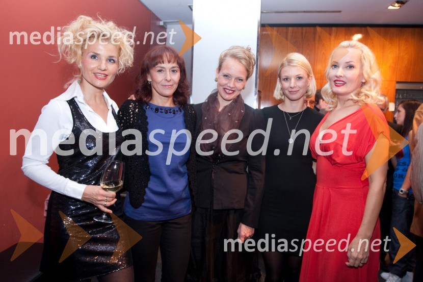 Tanja Dimitrievska, igralka, Mirjam Korbar Žlajpah, igralka, Jette Ostan Vejrup, igralka, Tjaša Železnik, igralka in Tanja Ribič, igralkaReklame, seks in požrtija, premiera v MGL