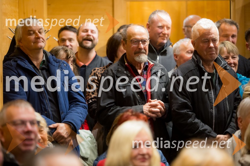 Martin Golob gost v skednju Škrabčeve domačije