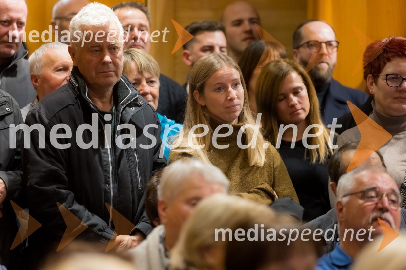 Martin Golob gost v skednju Škrabčeve domačije