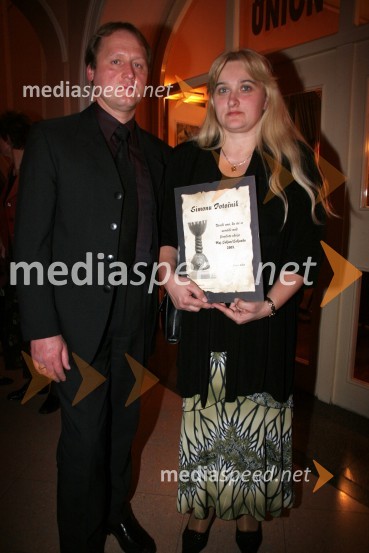 Simona Potočnik, direktorica podjetja Cetis Celje ter predsednica Društva ekonomistom z možem MilanomNaj Celjanka - Naj Celjan, prva podelitev naziva