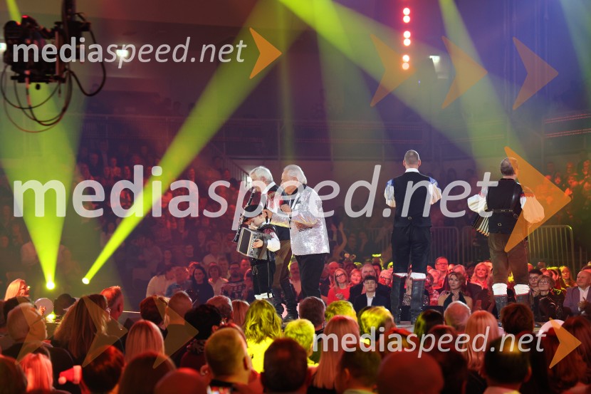 Silvestrski pozdrav 2025, snemanje oddaje v Dvorani Tabor