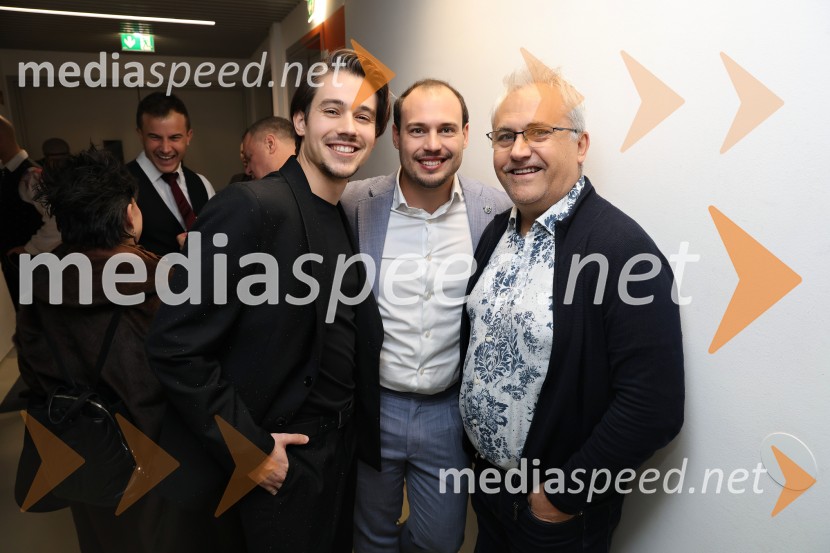  Bojan Cvjetićanin, Joker Out;  Dejan Vunjak, glasbenik;  ... Silvestrski pozdrav 2025, snemanje oddaje v Dvorani Tabor