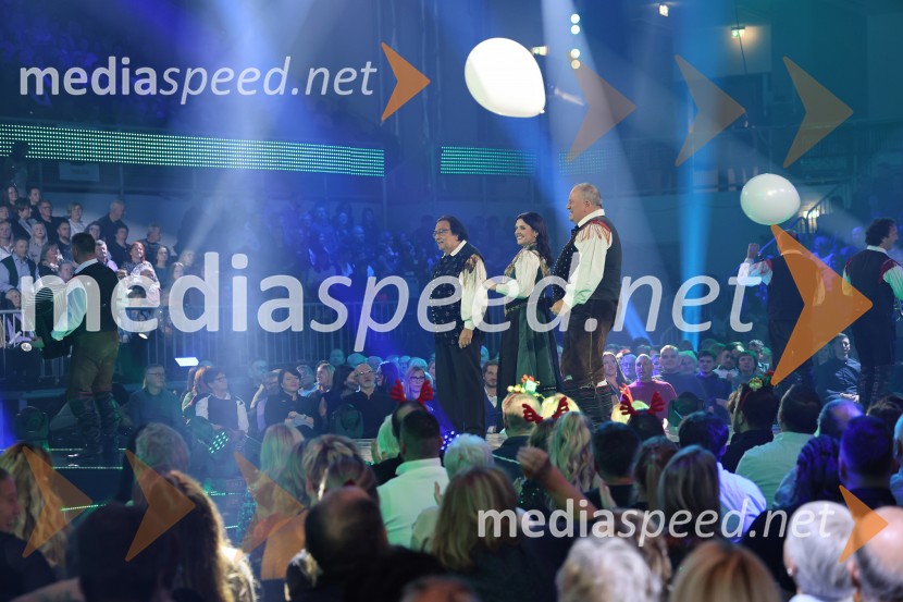 Silvestrski pozdrav 2025, snemanje oddaje v Dvorani Tabor