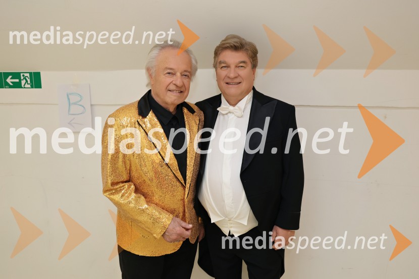  Alfi Nipič, pevec;  ... Silvestrski pozdrav 2025, snemanje oddaje v Dvorani Tabor