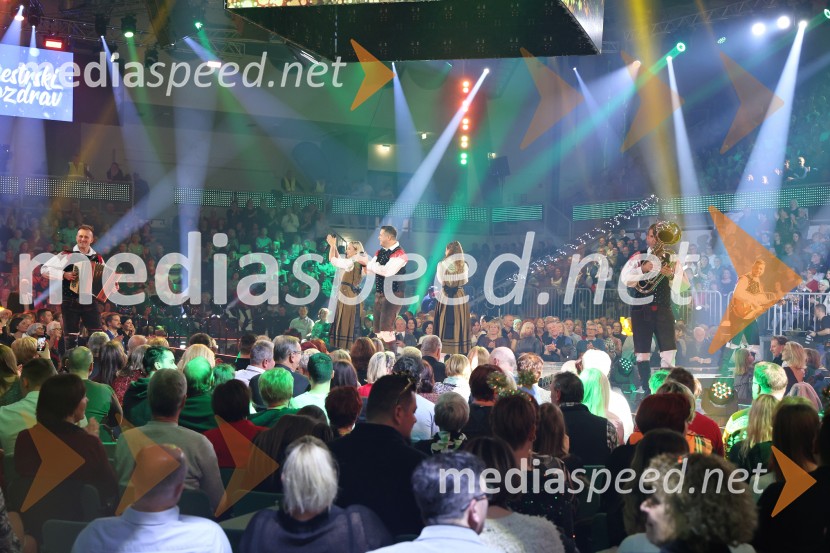 Silvestrski pozdrav 2025, snemanje oddaje v Dvorani Tabor