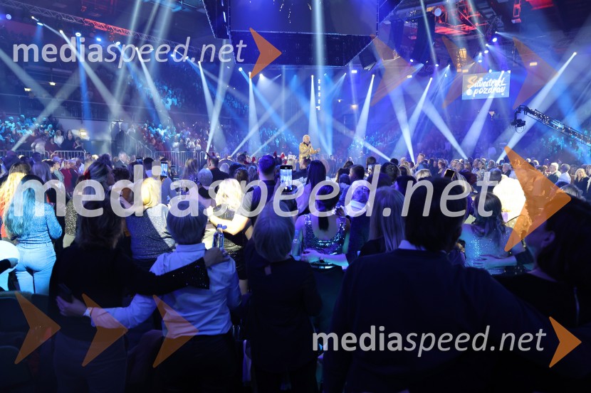 Silvestrski pozdrav 2025, snemanje oddaje v Dvorani Tabor