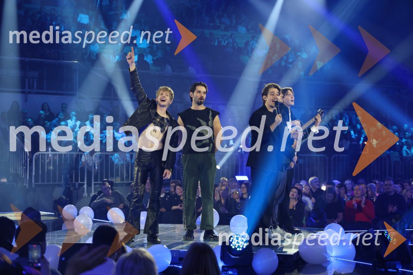 Silvestrski pozdrav 2025, snemanje oddaje v Dvorani Tabor