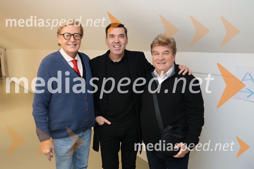  Vinko Šimek, komik;  Mario Galunič, TV voditelj;  ... Silvestrski pozdrav 2025, snemanje oddaje v Dvorani Tabor