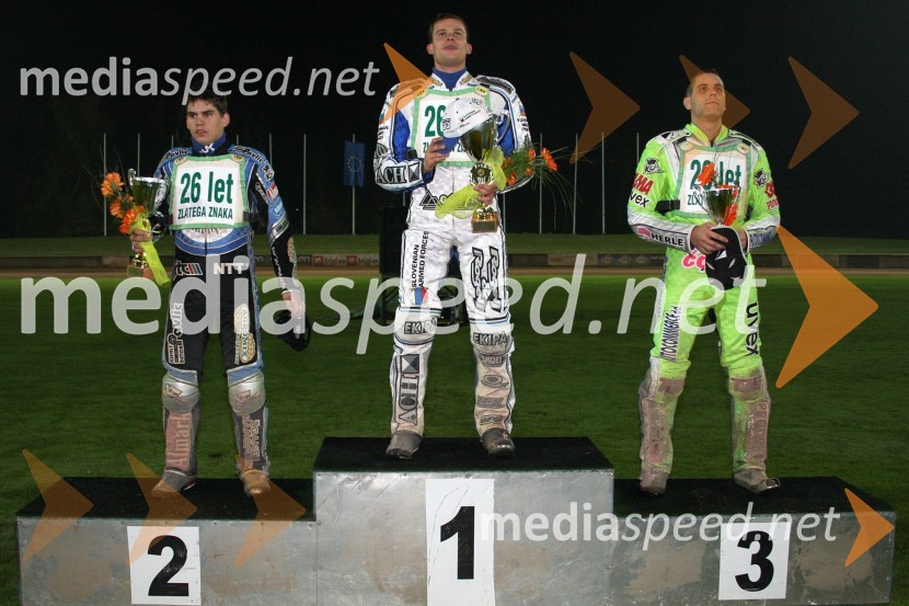 Jurica Pavlic, Matej Žagar, Maks GregoričSpeedway, DP posameznikov Slovenije in Hrvaške, 4. dirka, FINALE