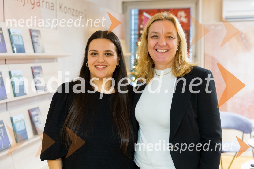  Selma  Skenderović, prevajalka; dr. Alenka Kepic Mohar, glavna urednica Mladinske knjige in direktorica Cankarjeve založbePredstavitev knjižnih novosti Cankarjeve založbe