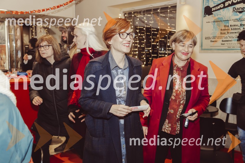 dr. Asta Vrečko, ministrica za kulturo;  Nataša Sukič, poslanka Državnega zboraSlavnostno odprtje 41. festivala slovenskega LGBT filma