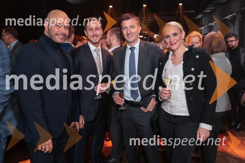  Matevž Frangež, državni sekretar;  Jernej Salecl, generalni direktor direktorata za internacionalizacijo, podjetništvo in tehnologijo;  ... ;  ... Slovenija podelila nagrade najboljšim tujim investitorjem 2025