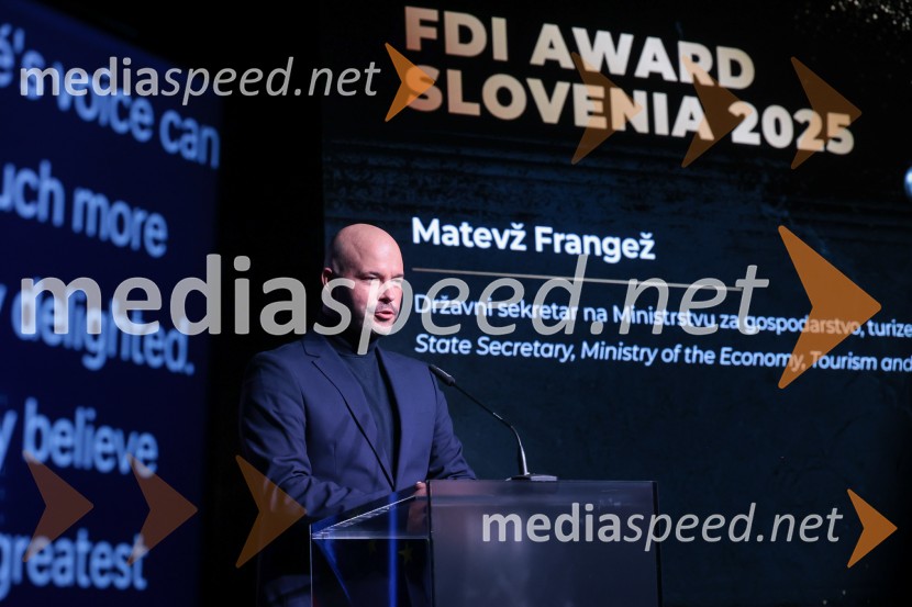  Matevž Frangež, državni sekretarSlovenija podelila nagrade najboljšim tujim investitorjem 2025